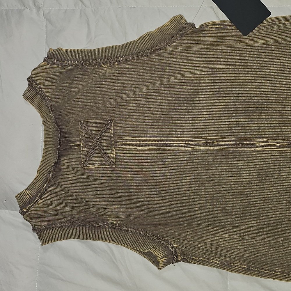 Zenana Womens NWTS Ribbed,mineral Washed Tank Top. Sz Small, Mocha! - Picture 8 of 8